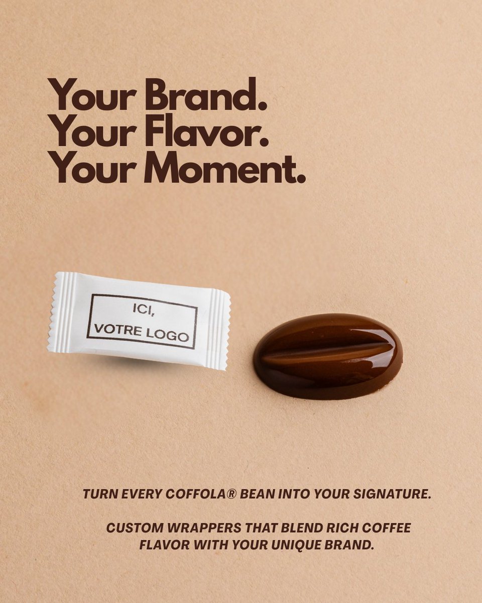 coffolaterie's tweet photo. Premium coffee beans, fully customizable with your logo, designed to leave a lasting impression.

Elegantly placed on the cup’s edge — the perfect touch for hotels, restaurants, and corporate events.

#coffeelovers #coffeetime #coffeeaddict #coffee https://t.co/fqRKQbLK3J