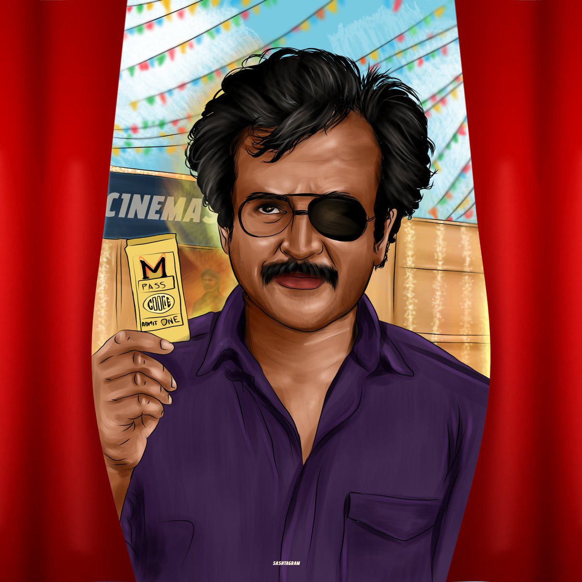 sash_official's tweet photo. Y'all got your tickets? Coolie varaan solliko 🔥❤️ @rajinikanth 

#Coolie #Rajinikanth𓃵 #CoolieFromAug14 #CoolieFDFS #Fanart https://t.co/kNScvhnZTZ