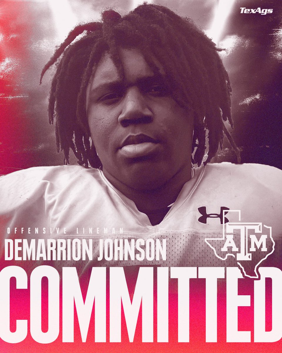 TexAgs Recruiting (@ta_recruiting) on Twitter photo The Maroon Goons are off and running in 2027 👏
Welcome to Aggieland, <a href="/DJayGoing/">DeMarrion “Big Juice” Johnson †</a> 👍 The Maroon Goons are off and running in 2027 👏
Welcome to Aggieland, <a href="/DJayGoing/">DeMarrion “Big Juice” Johnson †</a> 👍