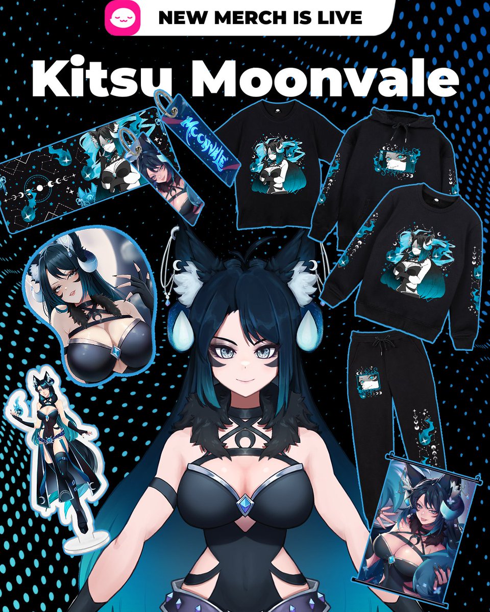 【  UwU Market  ✖ Kitsu Moonvale  】

Soul's I'm super excited to finally announce I have merch with <a href="/shopuwumarket/">UwU Market</a>! 💙 Aaaaa!

🔗below

[ #moonvalemerch ]