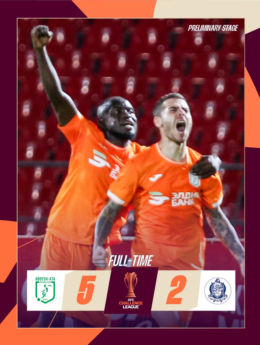 TheAFCGL's tweet image. FT | 🇰🇬 FC Abdysh-Ata 5️⃣-2️⃣ Hutteen SC 🇸🇾

A dominant display sees FC Abdysh-Ata storm into the #ChallengeLeague Group Stage!