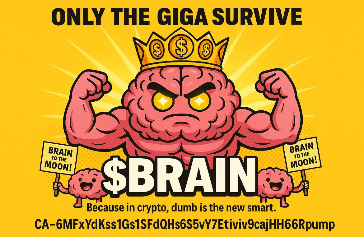 BrainCellOff's tweet photo. $Brain is currently on its bonding phase on https://t.co/SoDFEwUX3u. Slow but steady.

There's no need to ape in, use the $Brain and stack little. As you hold tight you can watch the IQ Rise

Once we launch on DEX, #Brain will be ready and set to be amongst the biggest meme coin success stories.

Make sure your part of the first chapter

#Brain #memecoin #pumpfun