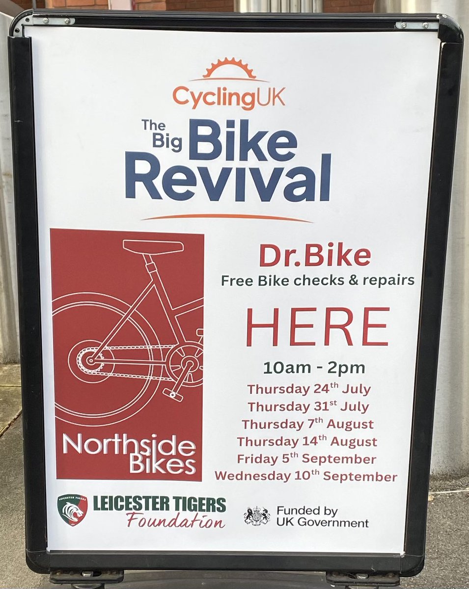 The Leicester Tigers Foundation (@theltfoundation) on Twitter photo Donโt miss out on this great opportunity to get your bike serviced and repaired for FREE thanks to our friends <a href="/northsidebike/">Northside Bike</a> On the plaza outside Leicester Tigers Mattioli Woods Welford Road. Look out for the bunting ๐ Donโt miss out on this great opportunity to get your bike serviced and repaired for FREE thanks to our friends <a href="/northsidebike/">Northside Bike</a> On the plaza outside Leicester Tigers Mattioli Woods Welford Road. Look out for the bunting ๐