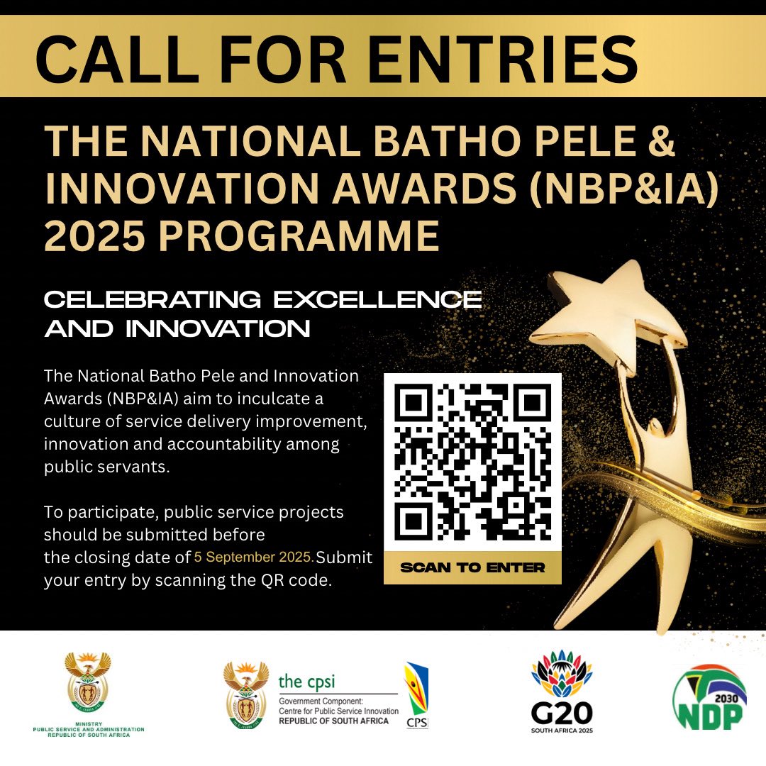 CPSI South Africa (@cpsi_sa) on Twitter photo Enter your innovative projects solving service delivery challenges today!#NBPIAwards2025 <a href="/WesternCapeGov/">Western Cape Gov</a> <a href="/GautengProvince/">Gauteng Provincial Gov</a> <a href="/fsgov/">FS Government</a> <a href="/NorthernCapeGov/">NCPG</a> <a href="/kzngov/">KZN Provincial Gov</a> <a href="/NWPGOV/">NWPG</a> <a href="/MpumalangaGov/">Mpumalanga Provincial Government</a> <a href="/OtpLimpopo/">Limpopo Provincial Government</a> <a href="/EASTERNCAPEGOV/">Eastern Cape Provincial Government</a> Enter your innovative projects solving service delivery challenges today!#NBPIAwards2025 <a href="/WesternCapeGov/">Western Cape Gov</a> <a href="/GautengProvince/">Gauteng Provincial Gov</a> <a href="/fsgov/">FS Government</a> <a href="/NorthernCapeGov/">NCPG</a> <a href="/kzngov/">KZN Provincial Gov</a> <a href="/NWPGOV/">NWPG</a> <a href="/MpumalangaGov/">Mpumalanga Provincial Government</a> <a href="/OtpLimpopo/">Limpopo Provincial Government</a> <a href="/EASTERNCAPEGOV/">Eastern Cape Provincial Government</a>