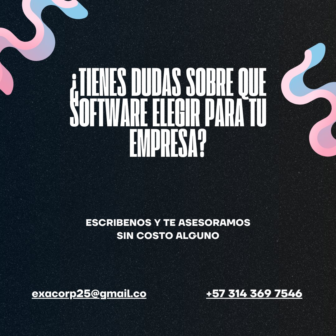 exacol's tweet photo. #SoftwareEmpresarial #Apps #DesarrolloWeb #Automatización #TechLatam #SolucionesDigitales https://t.co/n4XsEB5SWA
