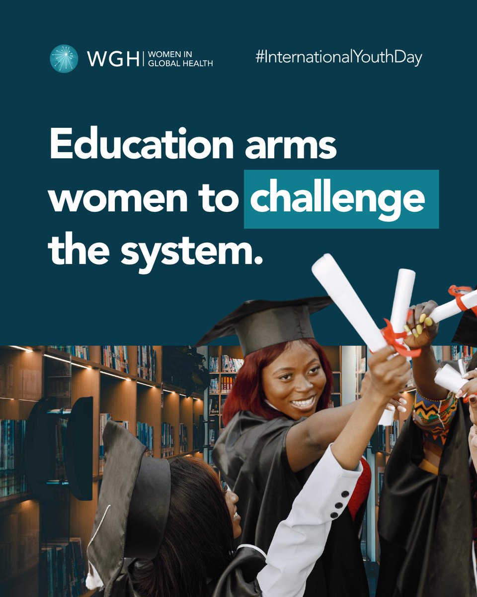 In many under-resourced countries, girls are denied access to quality education. Without it, girls are excluded from decision-making spaces, including global health.

#YouthDay  #SDG5 #LeaveNoOneBehind #EducationForAll