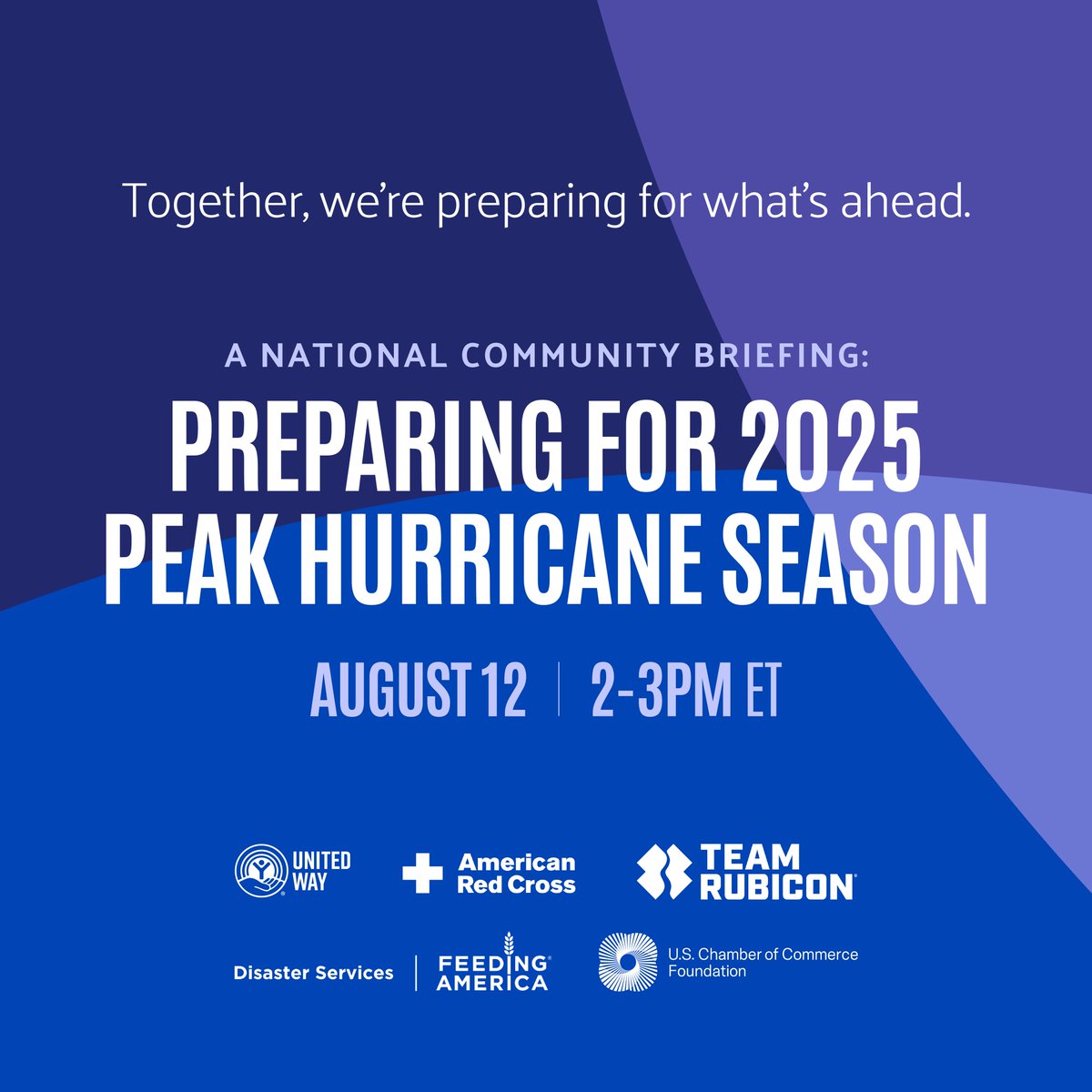 When a disaster hits, every moment matters. 

Join United Way + national partners today at 2 PM ET to learn how to prepare, act fast, and help communities recover quicker after disaster strikes.

📍 Don’t miss it: untdwy.org/45qx2jv