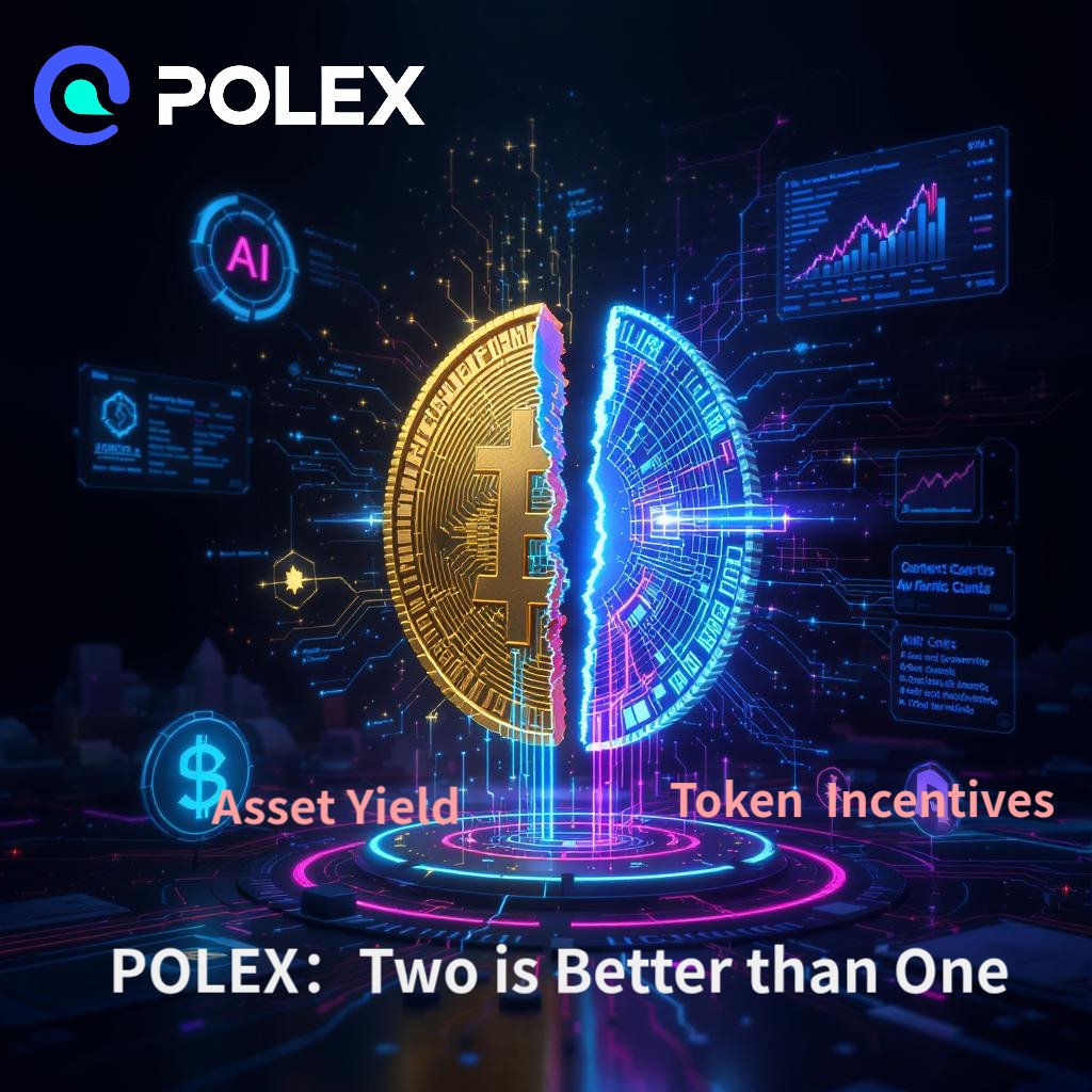 PolEX_RWA's tweet photo. One principal. Two streams. Endless potential. 💠

POLEX combines RWA cash flows + token incentives for AI-powered, on-chain rewards that scale.

Stake. Earn. Grow.💸
#POLEX #AI #RWA #Polygon https://t.co/3f3cPWXWem