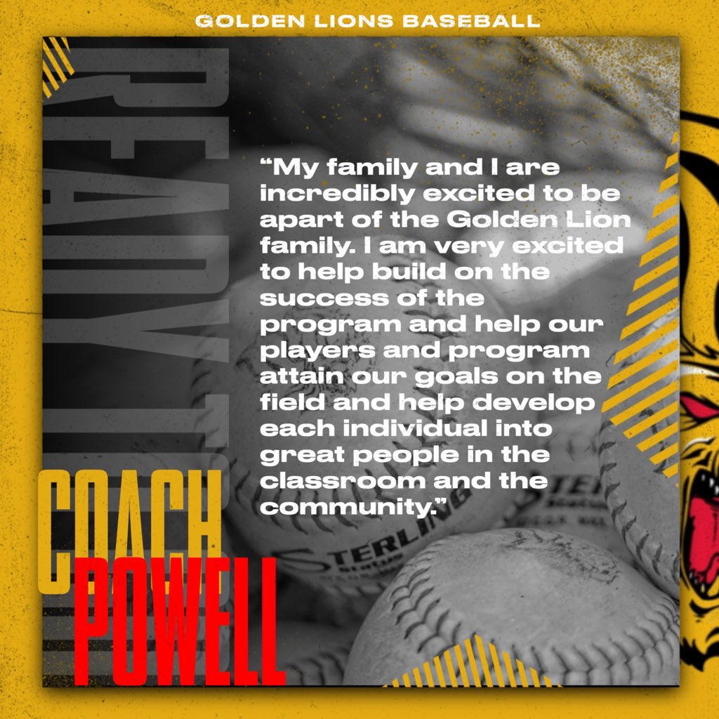 Welcome Home 𝐂𝐨𝐚𝐜𝐡 🦁⚾️

<a href="/CoachPowell23/">Brad Powell</a> 

🔗: bit.ly/3HudfHW