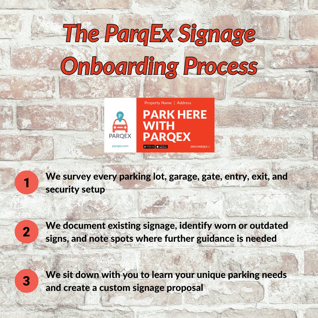 parqex_boulder's tweet photo. Once you sign up with #ParqEx, the #ParkingSignage journey begins. And we promise, we keep this phase clear, transparent, and jargon-free, discussing findings and potential solutions without hidden costs.

https://t.co/AqU9JGQFGm

#CustomParkingSigns #SmartSigns #SmartParking https://t.co/kzxuwj7rmz