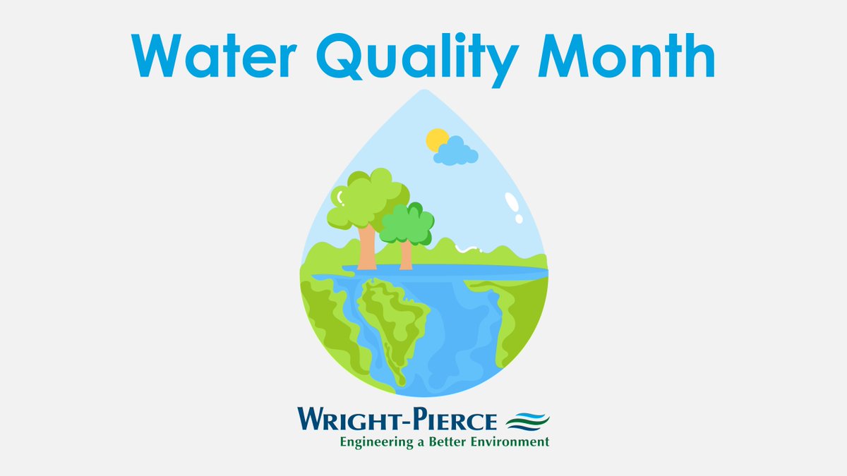 Wright_Pierce's tweet photo. August is #WaterQualityMonth.

Access to clean water is crucial for all life &amp; August is a reminder for us to consider our impact on water sources.

Learn about the history of Water Quality Month, impacts on water sources, &amp; importance of water quality: https://t.co/tSwAkqmBg2 https://t.co/szo6kl1m8a