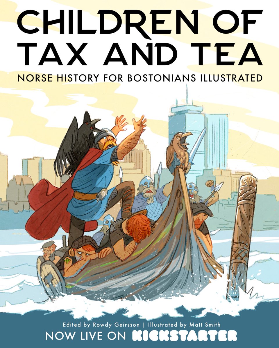 Rowdy Geirsson (@rgeirsson) on Twitter photo Children of Tax and Tea is now live on <a href="/Kickstarter/">Kickstarter</a>! It is a full-color, illustrated, hardback humorous history book about the vikings written in the charmingly profane tone of a foul-mouthed Bostonian.
1/3 Children of Tax and Tea is now live on <a href="/Kickstarter/">Kickstarter</a>! It is a full-color, illustrated, hardback humorous history book about the vikings written in the charmingly profane tone of a foul-mouthed Bostonian.
1/3