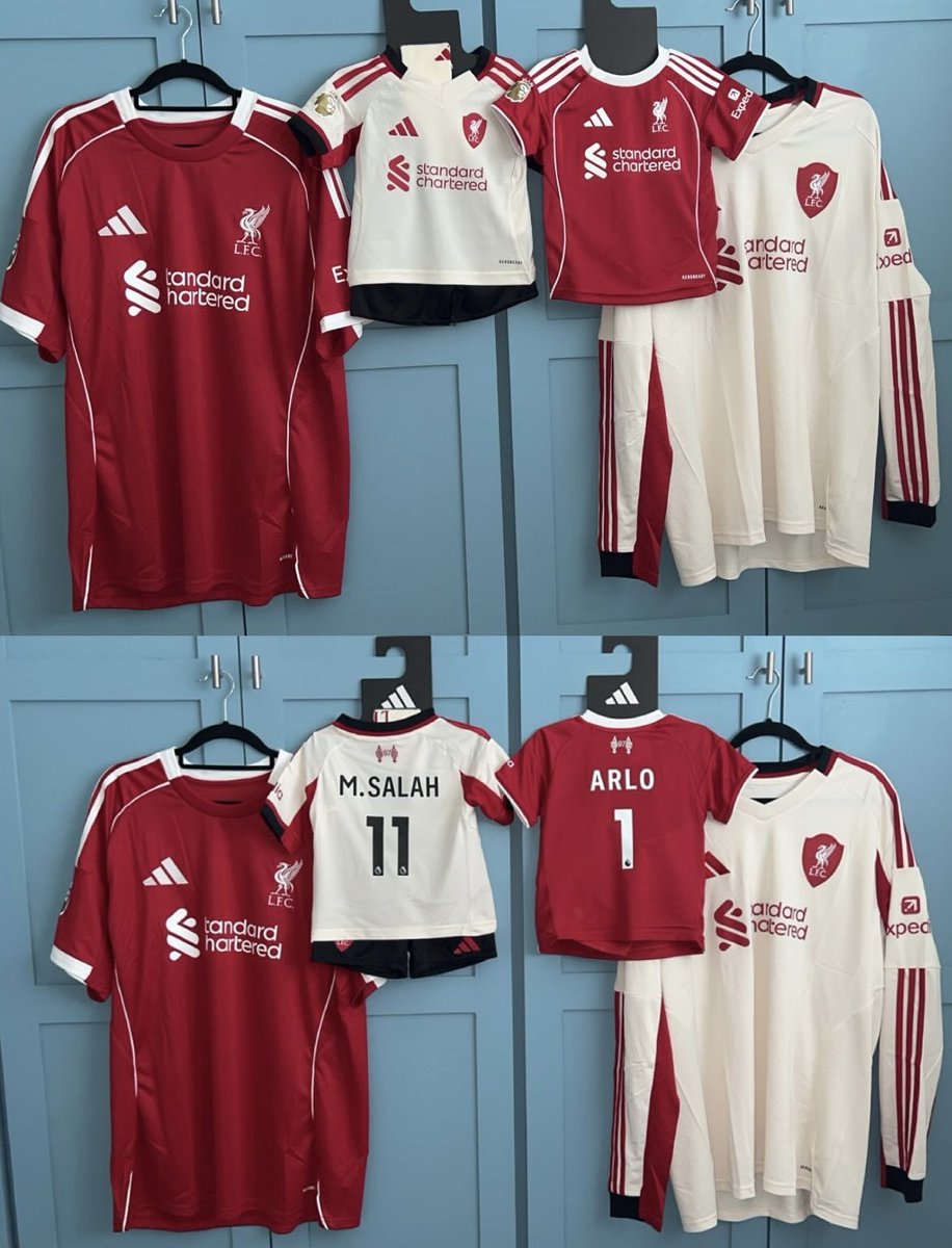 Buzzing with these 😍 can’t wait for Friday now and to see little Arlo in his new kits!! #LFC