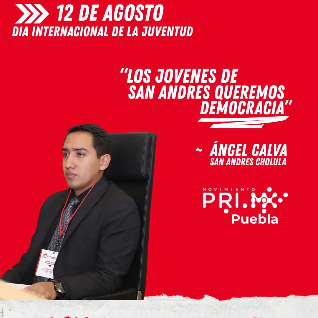 Movimiento PRIMX SACH (@primxsach) on Twitter photo ⚡️| La juventud no espera el futuro, lo crea.
Con valentía, ideas frescas y la fuerza de sus sueños, las y los jóvenes transforman realidades y abren caminos hacia un mundo más justo.
<a href="/NestorCamarillo/">Néstor Camarillo</a> <a href="/DelfinaPozosV/">Delfina Pozos</a> <a href="/OledMoreno/">Oled Moreno</a> <a href="/juanc__quiroz/">Juan Ca</a> <a href="/cazaresnefer/">nefercazares</a> <a href="/PRIMX_Puebla/">Movimiento PRI.mx Puebla</a> ⚡️| La juventud no espera el futuro, lo crea.
Con valentía, ideas frescas y la fuerza de sus sueños, las y los jóvenes transforman realidades y abren caminos hacia un mundo más justo.
<a href="/NestorCamarillo/">Néstor Camarillo</a> <a href="/DelfinaPozosV/">Delfina Pozos</a> <a href="/OledMoreno/">Oled Moreno</a> <a href="/juanc__quiroz/">Juan Ca</a> <a href="/cazaresnefer/">nefercazares</a> <a href="/PRIMX_Puebla/">Movimiento PRI.mx Puebla</a>