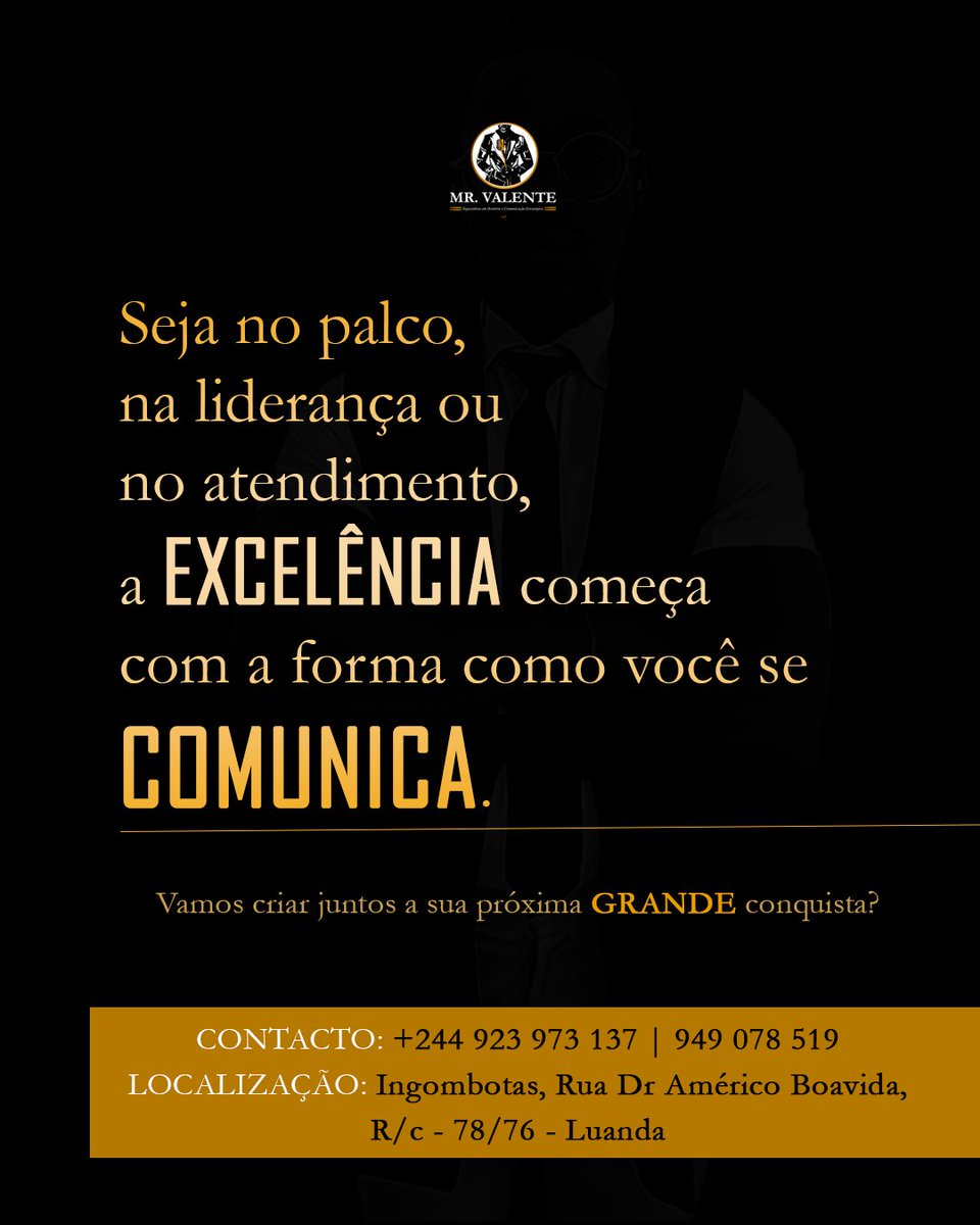 Empresas e profissionais que comunicam melhor, lideram melhor.
Entre em contacto e vamos construir essa vantagem juntos. #DesenvolvimentoPessoal 

#coach #AtendimentoAoCliente #atendimentopersonalizado #oratóriaquetransforma #mestredecerimónias