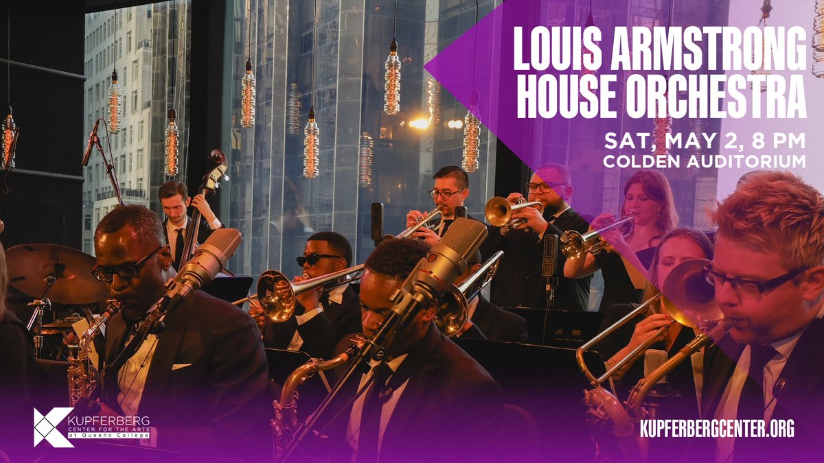 Kupferberg Center for the Arts (@kupferbergarts) on Twitter photo NEW! The <a href="/ArmstrongHouse/">Louis Armstrong</a> House Orchestra will make its KCA debut, led by the electric trumpeter Alphonso Horne!
This world-class big band brings rare gems and bold new arrangements from Armstrongās storied archives to life.
MAY 2, 2026 | 8PM
LEARN MORE: kupferbergcenter.org/event/laho NEW! The <a href="/ArmstrongHouse/">Louis Armstrong</a> House Orchestra will make its KCA debut, led by the electric trumpeter Alphonso Horne!
This world-class big band brings rare gems and bold new arrangements from Armstrongās storied archives to life.
MAY 2, 2026 | 8PM
LEARN MORE: kupferbergcenter.org/event/laho