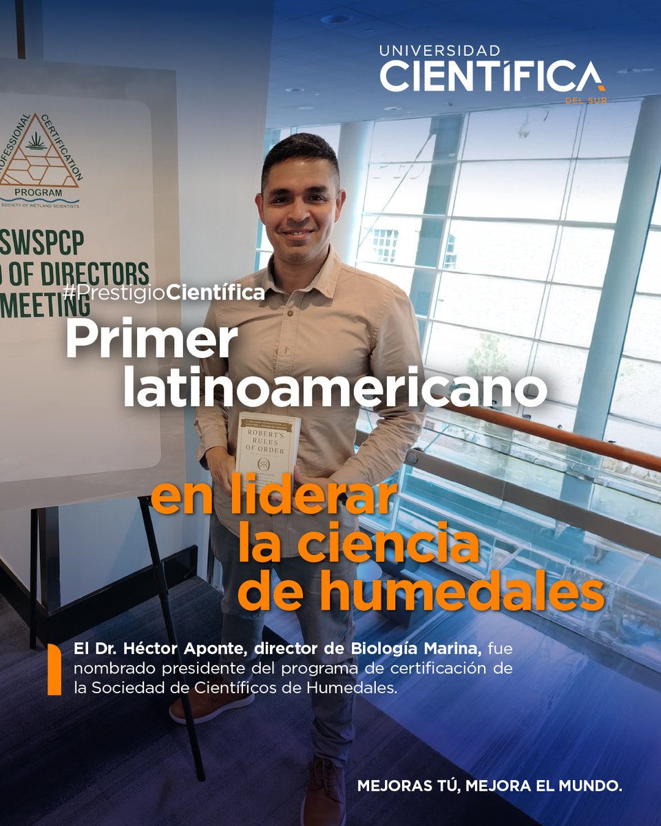 Celebramos la designación del Dr. Héctor Aponte como presidente del programa de certificación de la Sociedad de Científicos de Humedales. 
Con este nombramiento, fortalecemos nuestro compromiso científico con la protección de los ecosistemas más vulnerables del planeta.