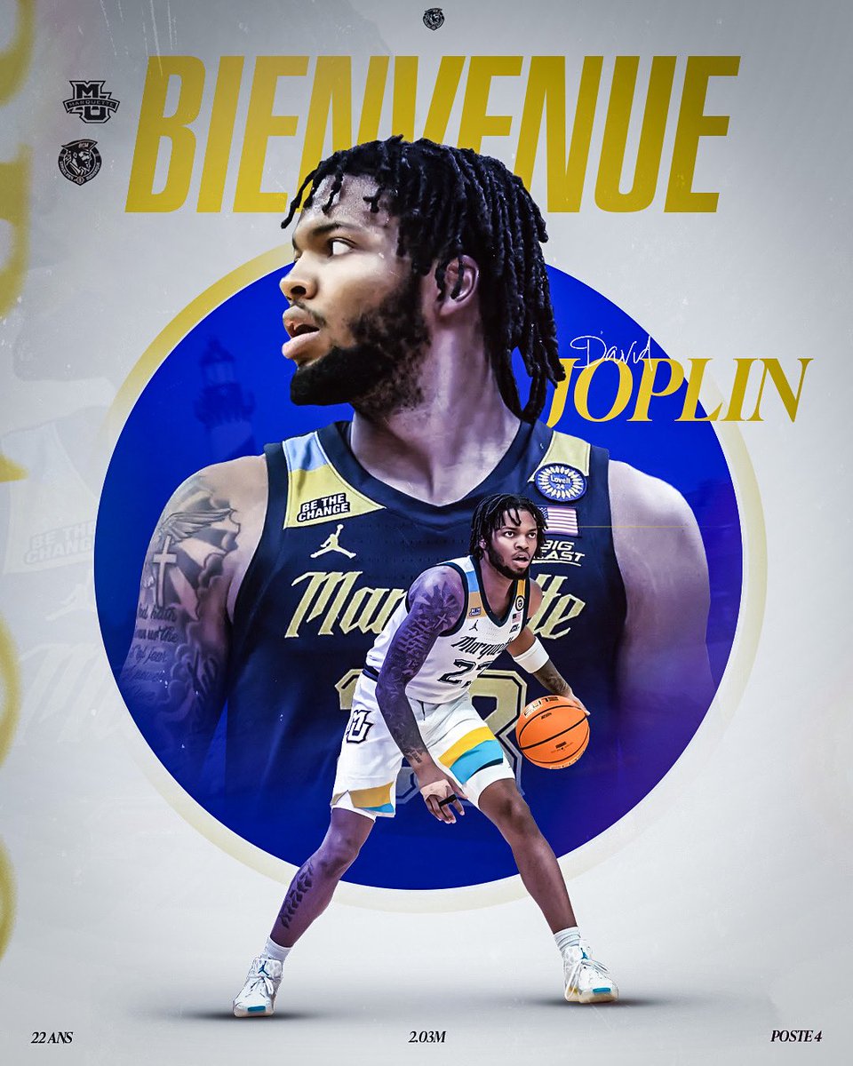 𝕭𝖎𝖊𝖓𝖛𝖊𝖓𝖚𝖊 𝕯𝖆𝖛𝖎𝖉 ! 🏴‍☠️

Le BCM a dévoilé sa cinquième recrue pour la saison 2025/26 !
L’ailier fort de 2,03m arrive en provenance de Marquette et évoluera au poste 4️⃣.

Ses stats en 2024/25 : 14.2 pts / 5.4 reb / 1.3 passes.

👨‍🎨 | @designbybat

#TousMarins