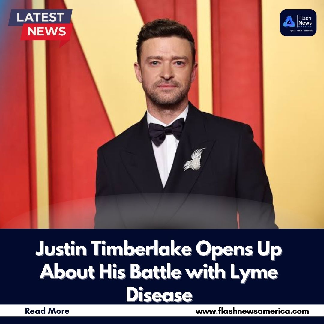 Flashnewsameric's tweet photo. Justin Timberlake reveals he’s been diagnosed with Lyme disease.
Despite debilitating nerve pain and fatigue, he pushed through his Forget Tomorrow tour—and says, “I’m so glad I kept going.” 
He’s now raising awareness for an often hidden illness.
#JustinTimberlake #LymeDisease https://t.co/9VDLE6UL9D