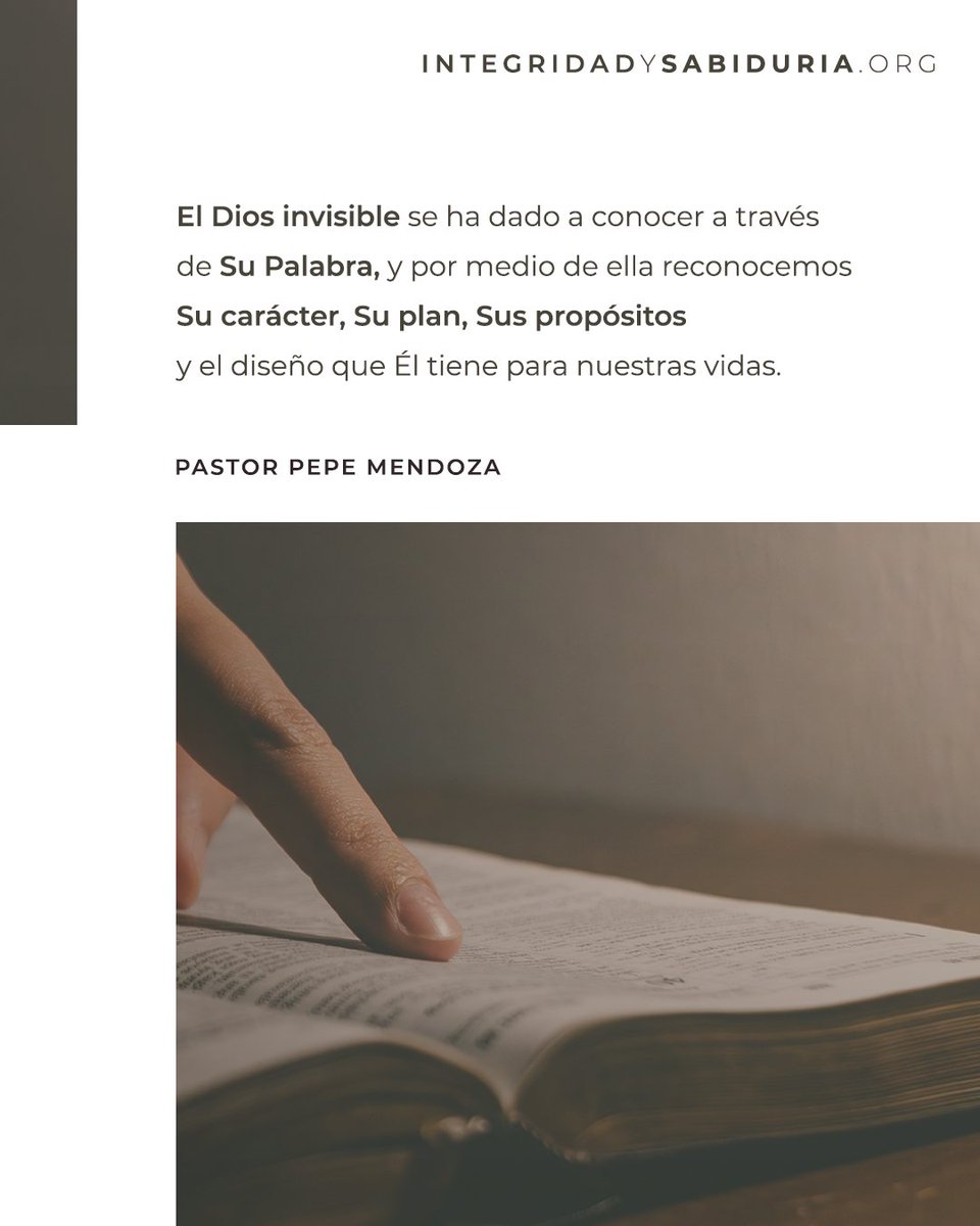 Tomado del sermón «El Señor espera una meditación sincera», predicado por el pastor Pepe Mendoza, basado en el Salmo 119:1-8. Puedes ver el mensaje completo en nuestro canal de YouTube.  <a href="/pepieri/">José (Pepe) Mendoza</a>