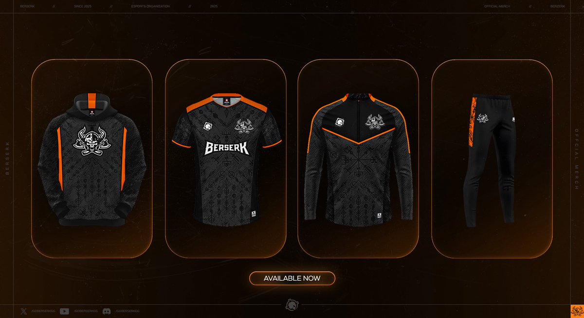 Berserk x <a href="/ARMAgg/">ARMA</a>

Check out our fantastic clothing line with hoodies, jerseys,flags and more! 

🔗 arma.gg/collections/be…

Use Code "Berzerk" for 10% discount.
