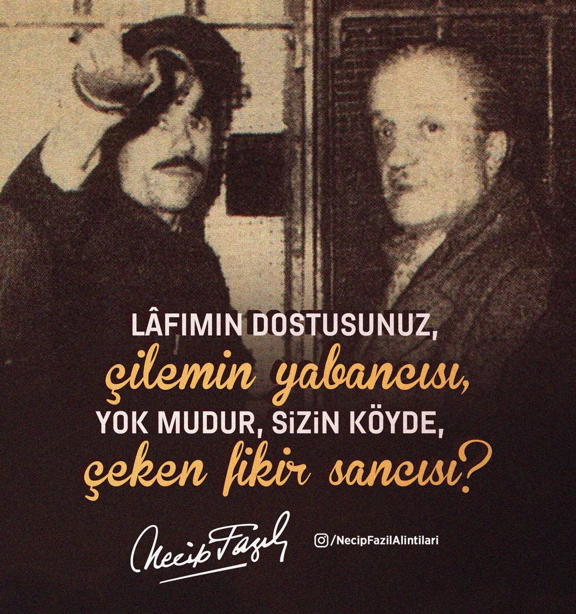 Necip Fazıl (@necipfazilk) on Twitter photo 