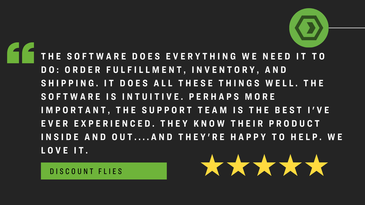 When your customers call your support team “the best I’ve ever experienced” you know you’re doing something right. 

<a href="/DiscountFlies/">DiscountFlies.com</a>  is a company that knows how to deliver for their own customers, so it means a lot when they trust us to help keep orders flying out the door with