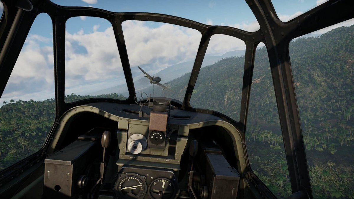 VoodooDE_Gaming's tweet photo. Neuer Trailer zu Aces of Thunder zeigt die Einzelspieler-Kampagne des VR-Dogfighters. Über 20 Flugzeuge und 15 Karten aus WW1/WW2 sind dabei. Release bald auf Steam & PS VR2. Welches Flugzeug würdet ihr zuerst fliegen? #VRAcesOfThunder #VRGaming #Flugsimulation https://t.co/ui5qiUsEtU
