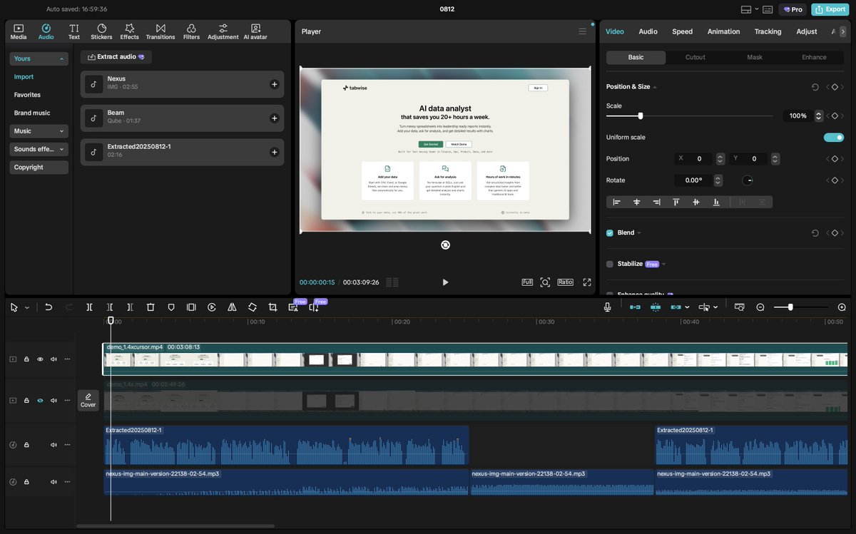 abhegd's tweet photo. Trying @capcutapp for the first time, demo vid incoming, let's go 🚀 https://t.co/NmdwcGtEBf