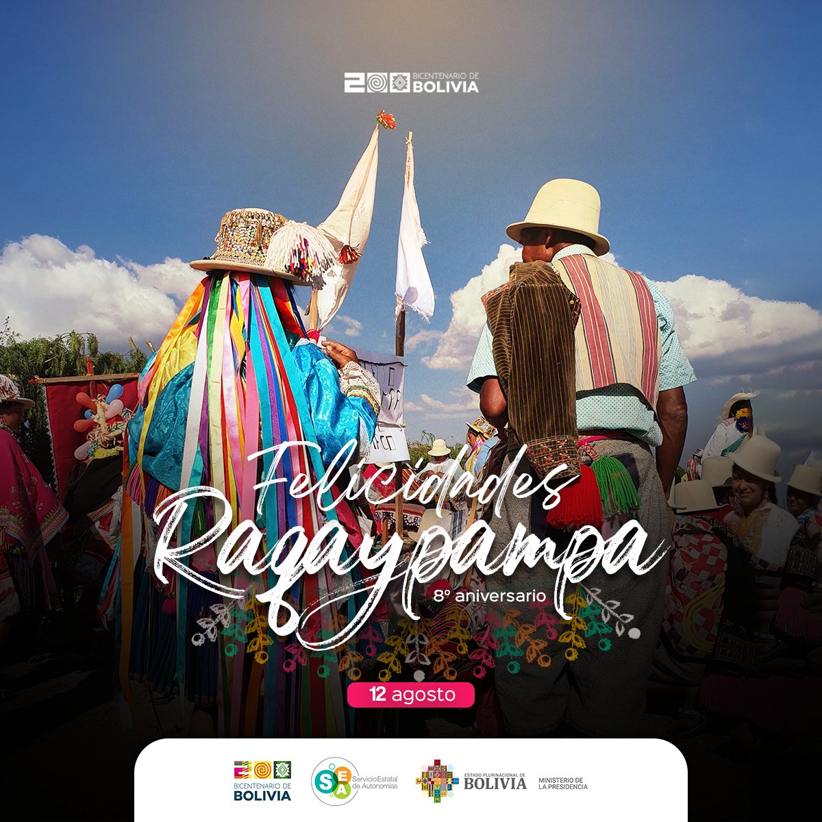 🎉 El #SEA celebra los 8 años de la Autonomía Indígena Originaria Campesina de #Raqaypampa, ejemplo de autodeterminación y gestión desde sus raíces. 
Conócelo en 👉 baioc.sea.gob.bo

#BicentenarioBolivia