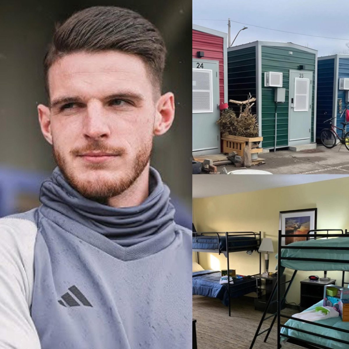 #DeclanRice donated his entire $14 million in bonus/sponsorship earnings to support a new initiative providing housing for homeless families with children in Tower Hamlets 
The donation will help fund 140 housing units and 220 shelter beds for parents and kids in need 👏👏👏