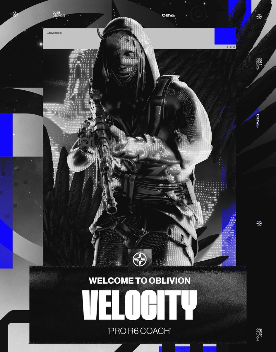 We’re thrilled to welcome <a href="/ve1ososa/">Austin | Velocity | SSG</a> as Head Coach of our Rainbow Six roster. 

Experience, structure, and a winning mindset - exactly what we need for the next step. 
Let’s get to work.

#OblivionGaming #R6Esports #RainbowSixSiege