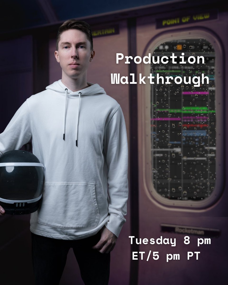 Going through the project files for “From a Certain Point of View” tonight on Twitch at 8pm ET / 5pm PT! I’ll answer all of your questions, cry when you say my snare sounds bad, and find out what files are missing lol
Hope to see you there!