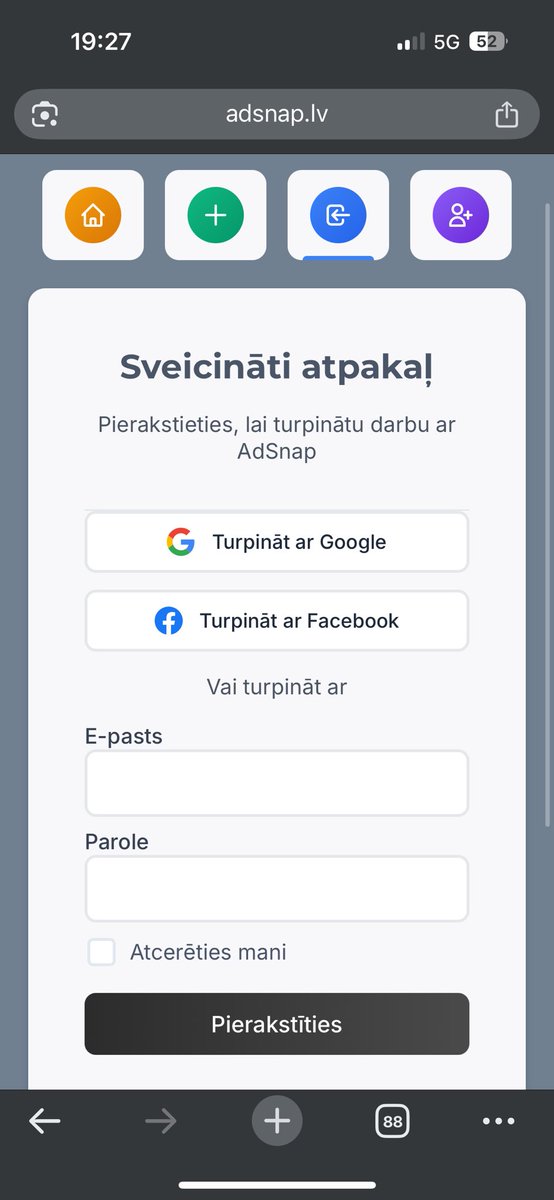 Līdz 20 bildēm.
Tīrs dizains.
Sludinājums publicēts minūtes laikā.
Tas ir AdSnap - adsnap.lv/lv/create-list…