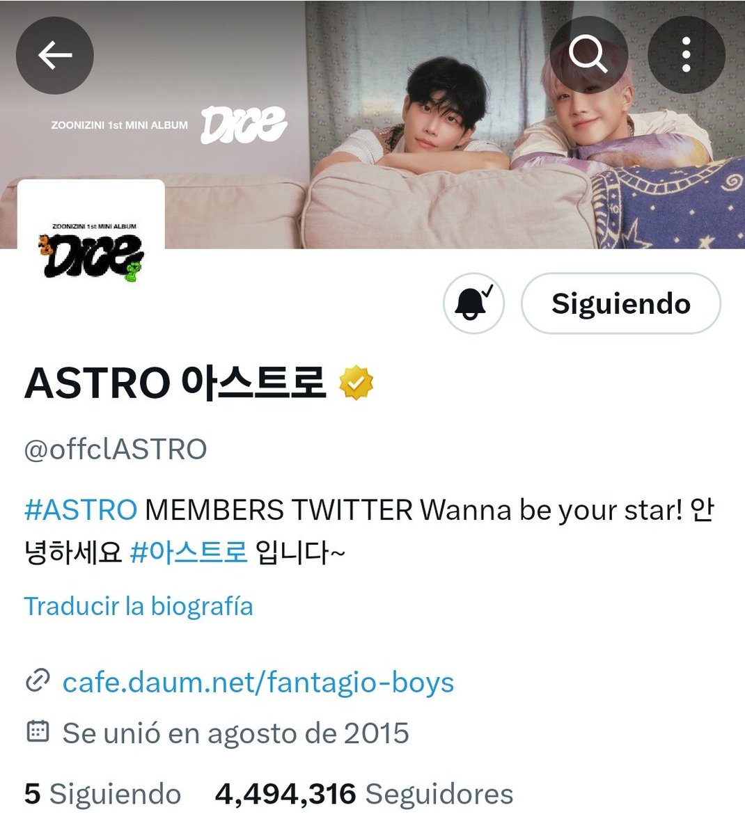 AstrofanbChile's tweet photo. Las redes sociales de ASTRO✨️ ya han sido actualizadas con la nueva era y debut de ZOONIZINI (JuniJini)

#ZOONIZINI #DICE #MJ #JINJIN #ASTRO https://t.co/EmYwC3TW41