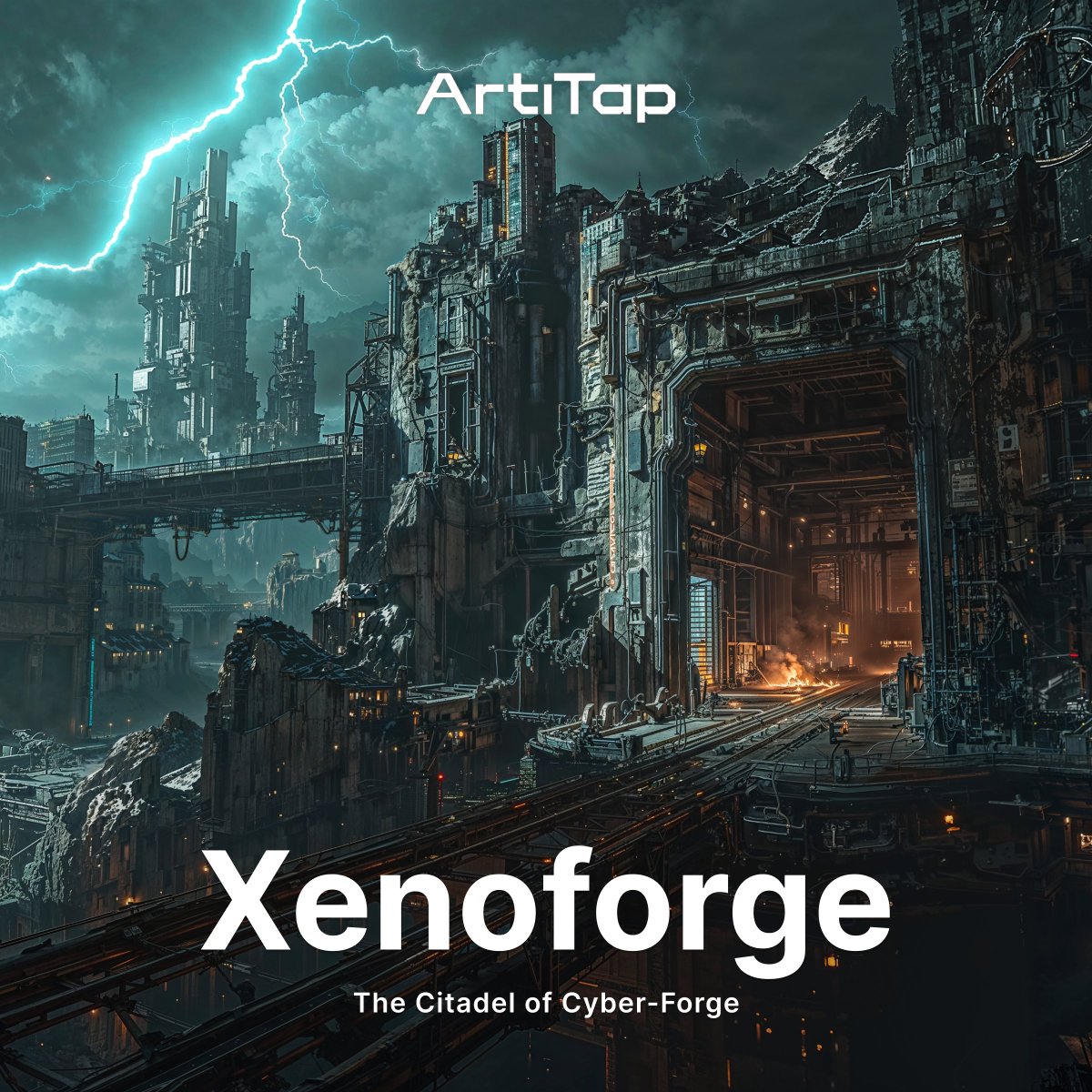 Xenoforge — The Citadel of Cyber-Forge

Xenoforge is a sector of Arteria where reality and matter were artificially reforged in the aftermath of an ancient techno-experiment. Once, it was a colossal spaceborne arcology-laboratory, built at the intersection of three hyper-data