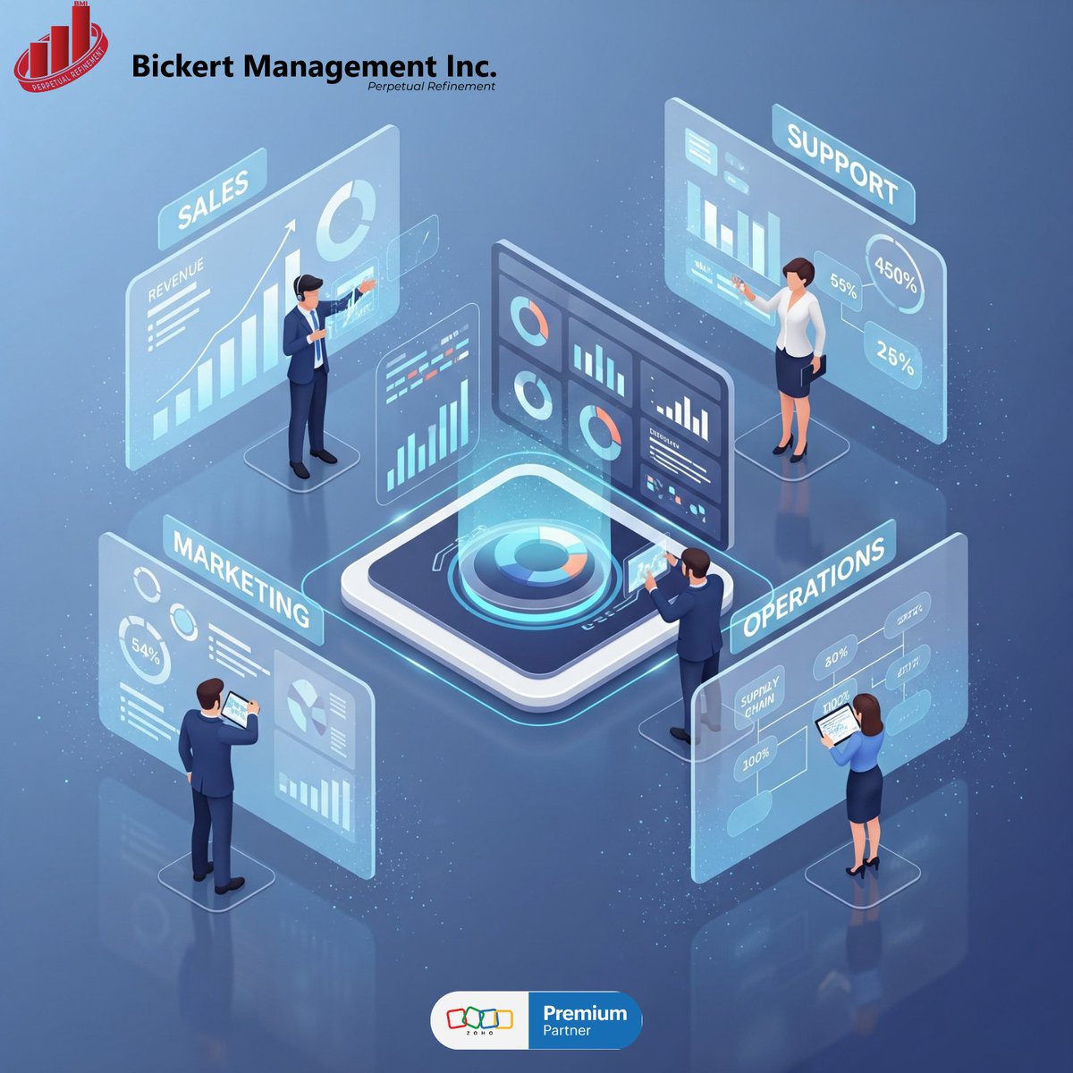 BickertMgmtInc's tweet image. Myth: CRM is just for sales.
Reality: It powers your whole business.

 #zohopartner #zohocrm #zohotips #zohotutorial #bickertmanagementinc #zohointegration #zohosync