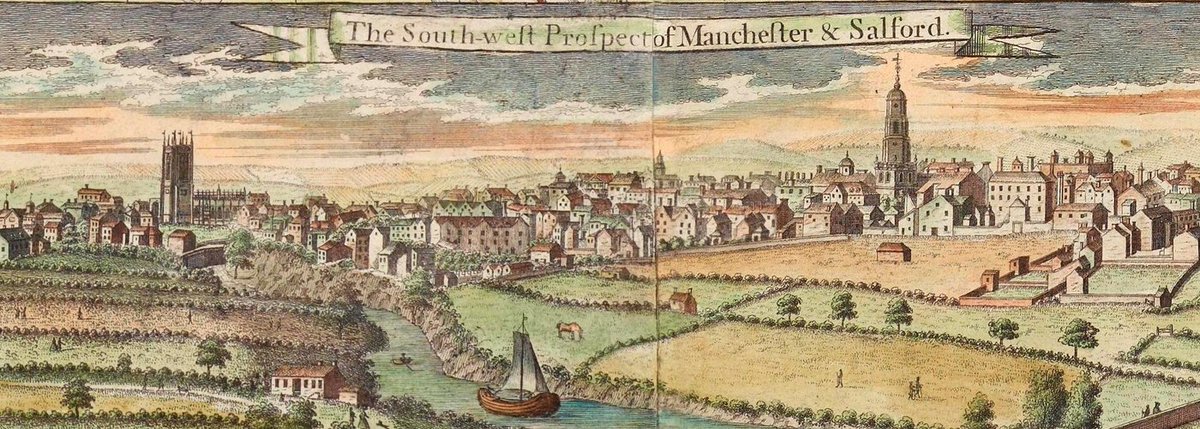 Manchester had a population of less than 10,000 in 1700 and lacked the legal status even of a town. Daniel Defoe called it in the 1720s ‘the greatest mere village in the whole of England’.