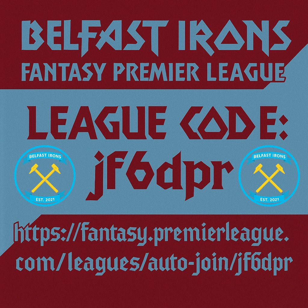 Belfast Irons Fantasy football league

Enter by clicking the link below

#COYI #BelfastIrons 

fantasy.premierleague.com/leagues/auto-j…
