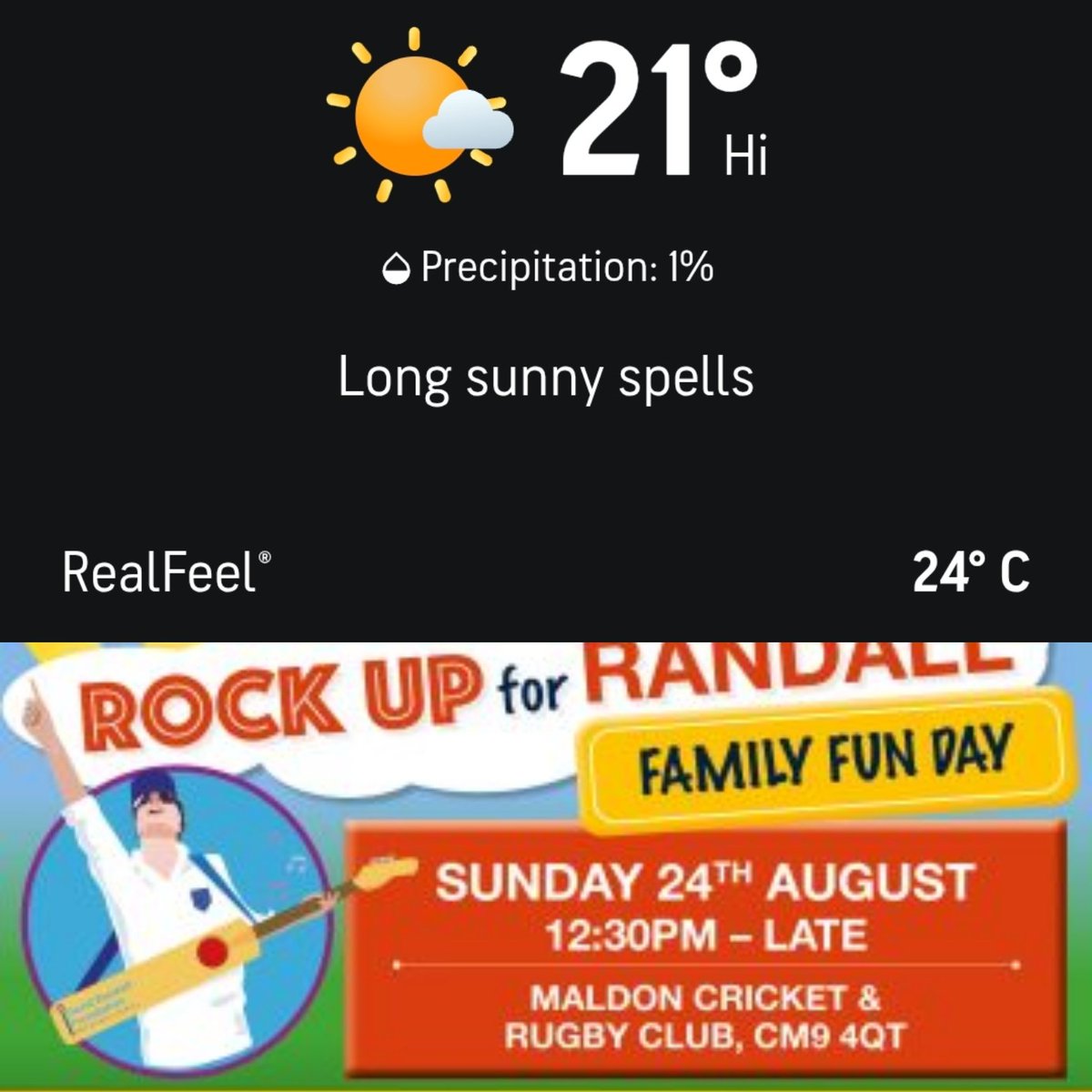 Keeping an eye on the weather forecast for the 24th!