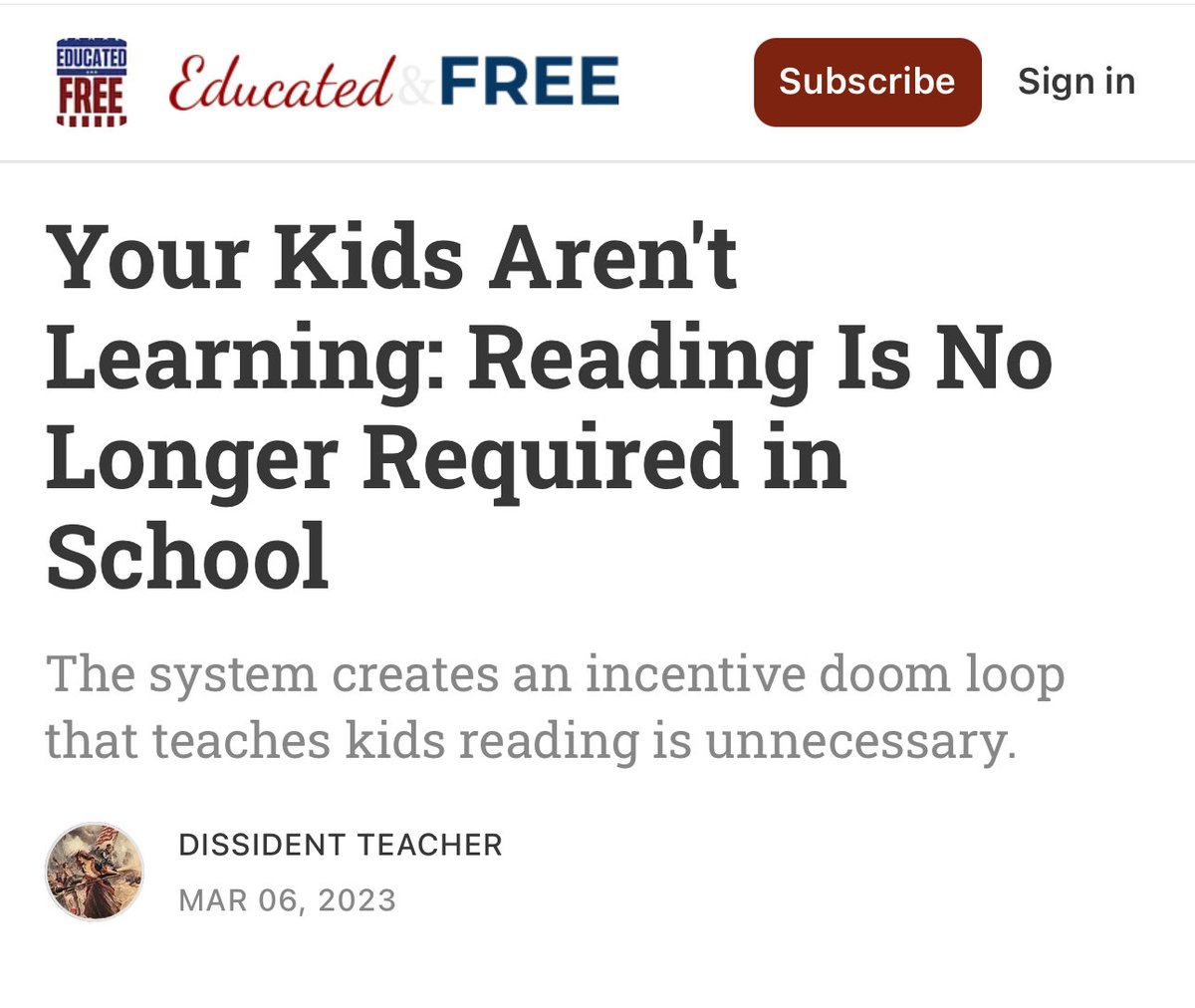 Woke dominates your k12 schools, and your kids aren’t going to tell you for fear of you making a scene. It’s the entrenched education bureaucracy at the state capital who calls the shots by regulating what has to appear in every textbook. Since we’re now in the digital age, your