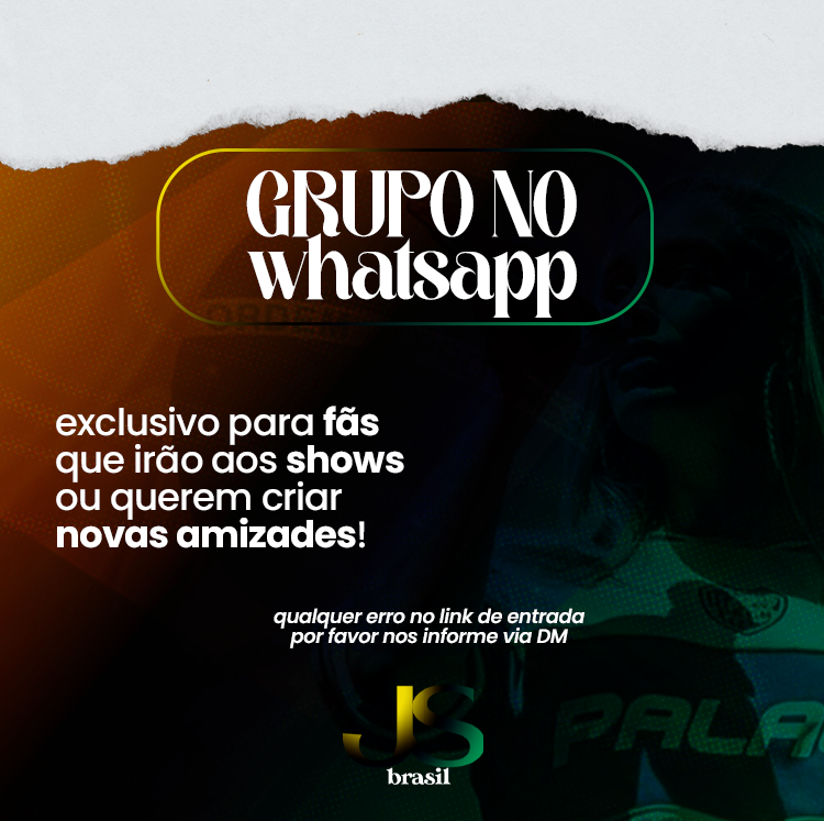 📲 Para quem ainda não sabe, agora temos um grupo de fãs no WhatsApp!

O intuito do grupo é fazer novas amizades, trocar dicas de show, hospedagem e mobilidade em São Paulo.

➡️ Solicite a entrada: chat.whatsapp.com/EIAk08rZxLF7PO…