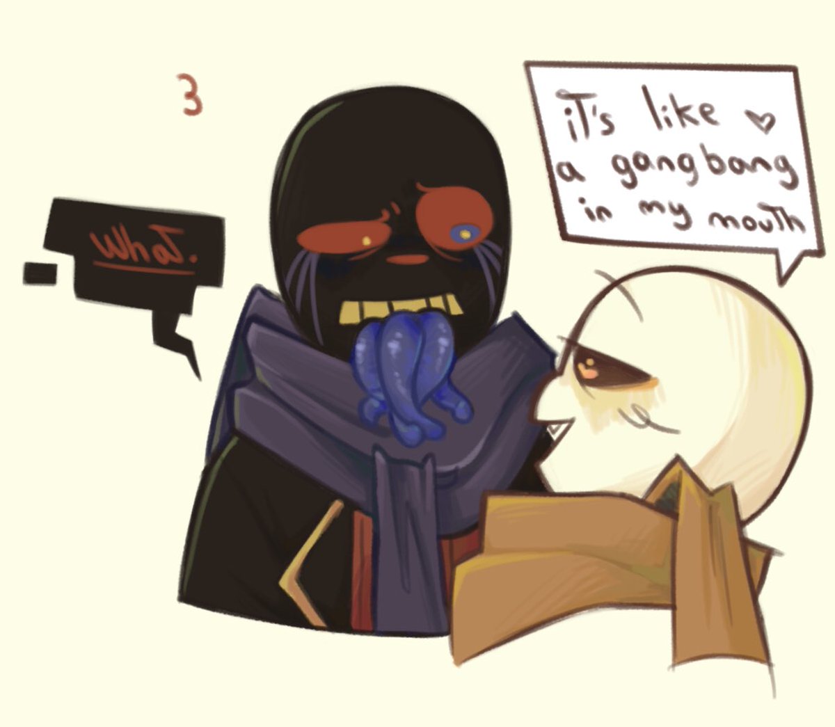 A lil joke my friend and I made and I created it into art
(I had to delete the first post cuz a lil accident happened w my acc)
#ErrorInk #errorsans #inksans #utmv #undertaleau #undertale