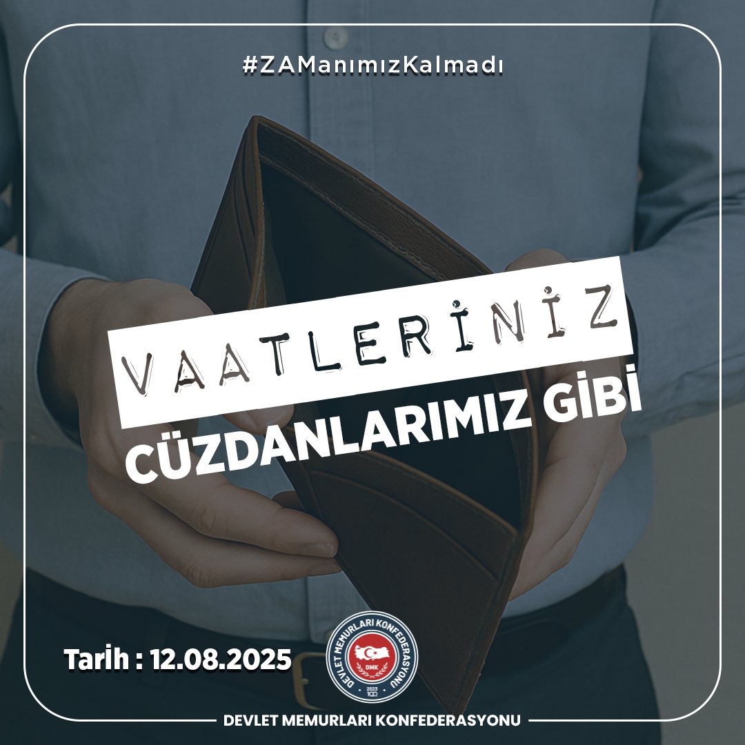 #ZAManımızKalmadı
Yoksulluk sınırının altında maaş istemiyoruz.!