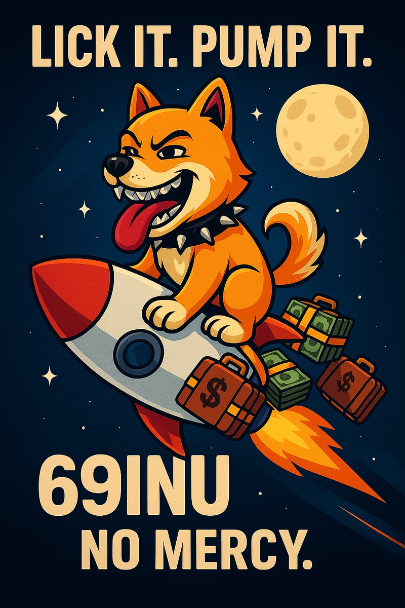 HodLphin's tweet photo. 🚀🐶💎 $69INU – THE FILTHIEST MOON MISSION EVER
We’re not here to play nice.
We’re here to melt faces, drain wallets, and make degenerates filthy rich. 💰🔥

Diamond grills on. Bags packed. Moon locked.
You’re either on the rocket… or roadkill. 🐾💥

💣 https://t.co/LYK8TS9T09

#69Inu #PumpFun #Memecoin #Solana #Degen #Crypto #GetInOrGetRekt

Tagging the shot callers:
@CryptoKaleo @TheCryptoDog @Ansem_X @HsakaTrades @gordongekko @LilMoonLambo @coinbureau @Cobie @Rager @Pentosh1 @SatoshiFlipper