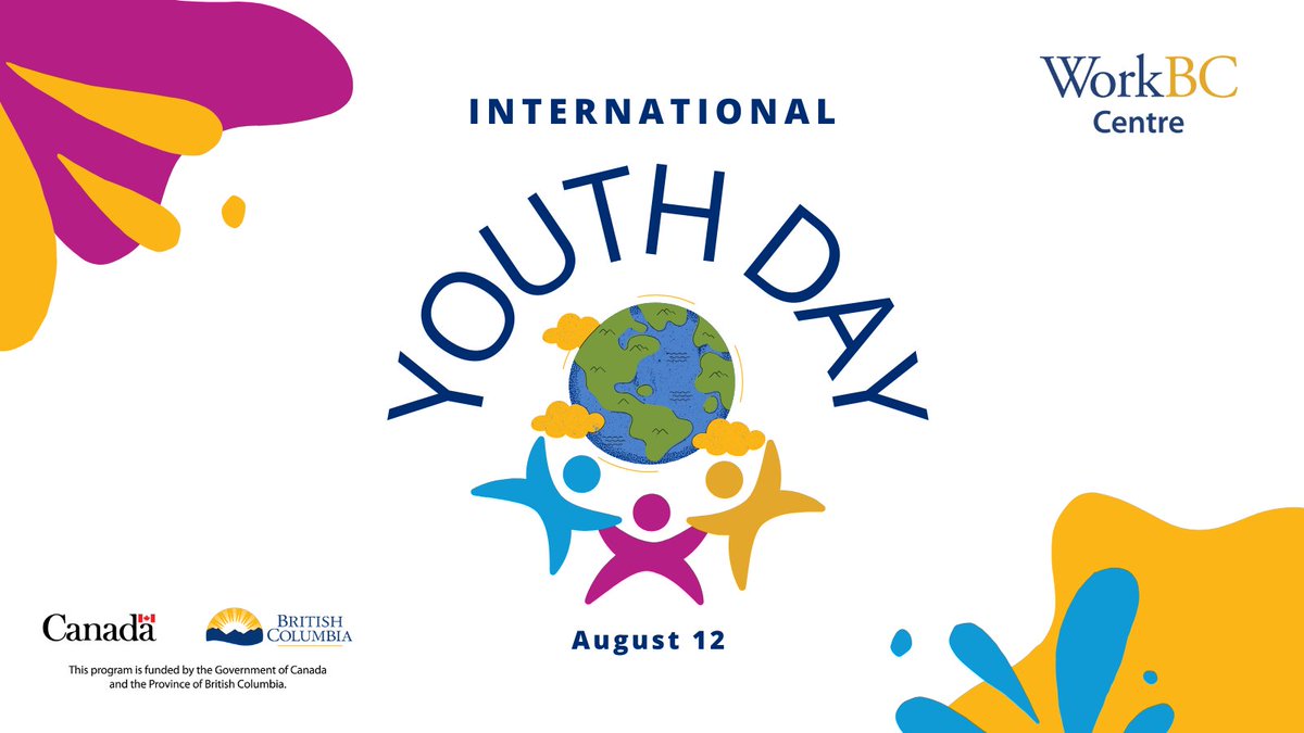 WorkBC Centre Terrace (@terraceworkbc) on Twitter photo It’s International Youth Day! 🌟 We help youth across British Columbia explore career options, gain new skills, and more. Contact us to learn how we can support you.  
 
#YouthDay #WorkBC #YouthSupport It’s International Youth Day! 🌟 We help youth across British Columbia explore career options, gain new skills, and more. Contact us to learn how we can support you.  
 
#YouthDay #WorkBC #YouthSupport