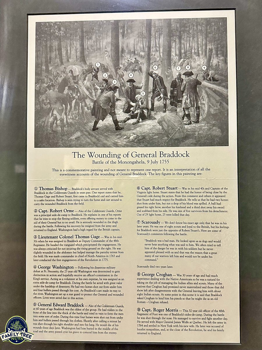 FamilyTreeNuts1's tweet photo. 🇬🇧💥🇫🇷 Braddock’s Battlefield History Center, Braddock, Pennsylvania 

#georgewashington #braddocksdefeat #danielboone #frenchandindianwar #history #Ancestry #genealogy #AmericanHistory #ushistory #FamilyTreeNuts https://t.co/C4TuBkTogB
