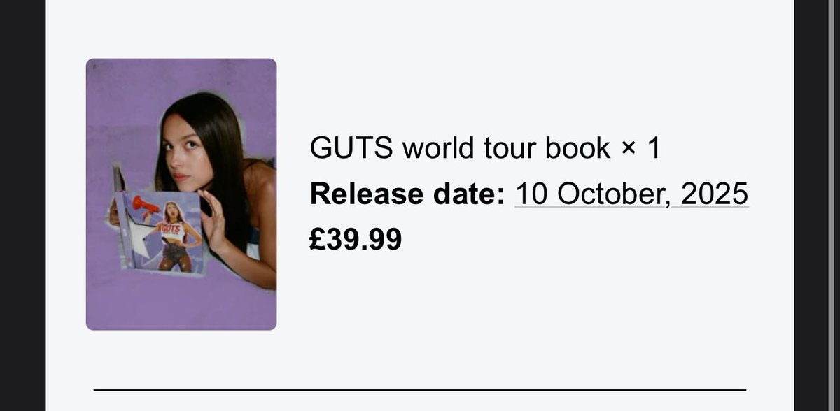 can’t wait to relive the guts tour in october 🙏🙏 <a href="/LiviesHQ/">olivia’s livies 💋</a>