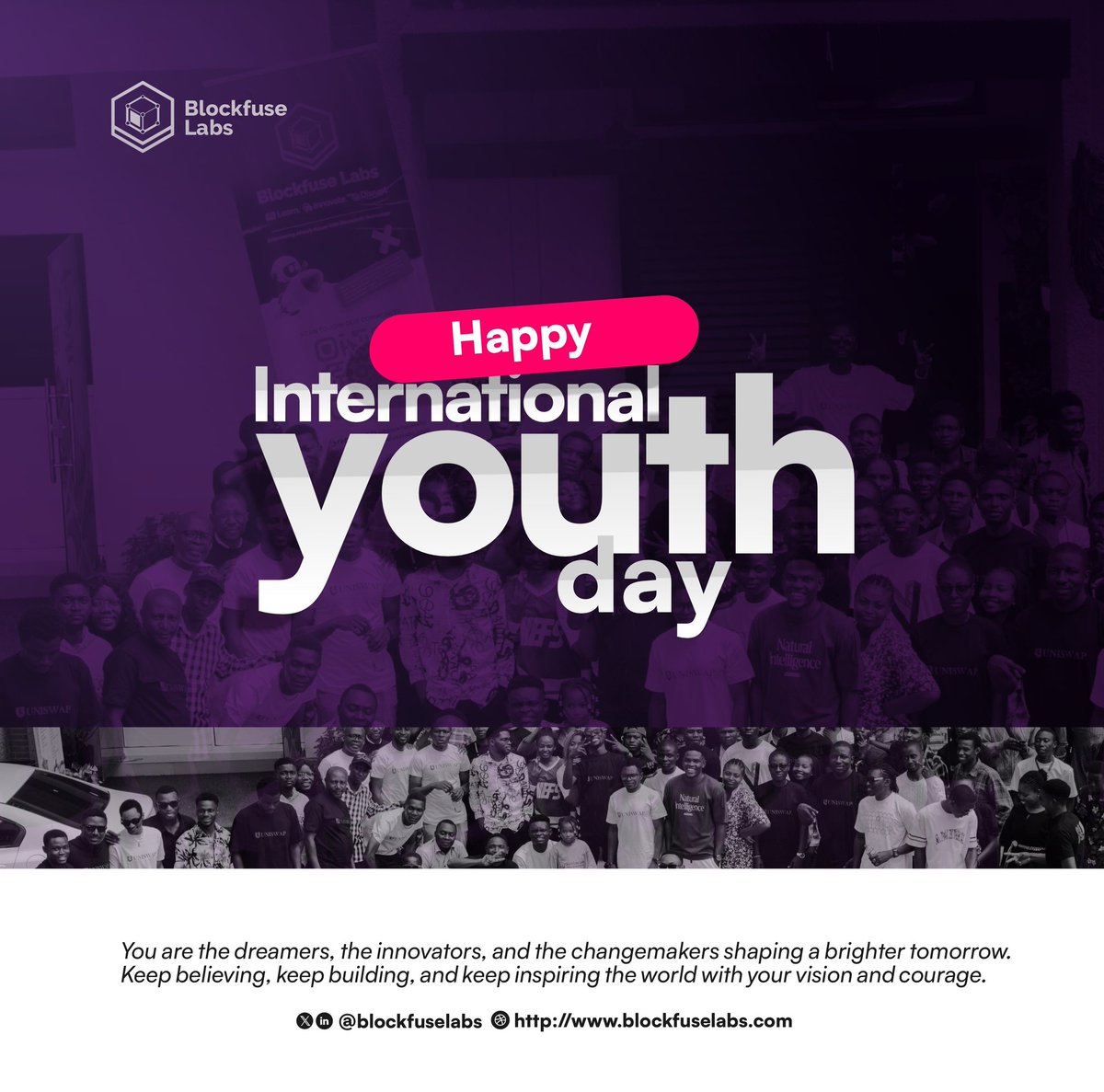 𝗧𝗼𝗱𝗮𝘆, 𝘄𝗲 𝗰𝗲𝗹𝗲𝗯𝗿𝗮𝘁𝗲 𝘁𝗵𝗲 𝘄𝗼𝗿𝗹𝗱’𝘀 𝗴𝗿𝗲𝗮𝘁𝗲𝘀𝘁 𝗿𝗲𝘀𝗼𝘂𝗿𝗰𝗲!

Bold enough to dream.
Brave enough to build.
Relentless enough to lead.

At Blockfuse Labs, we see this spirit daily:
Young innovators turning curiosity into code,
Ideas into solutions,