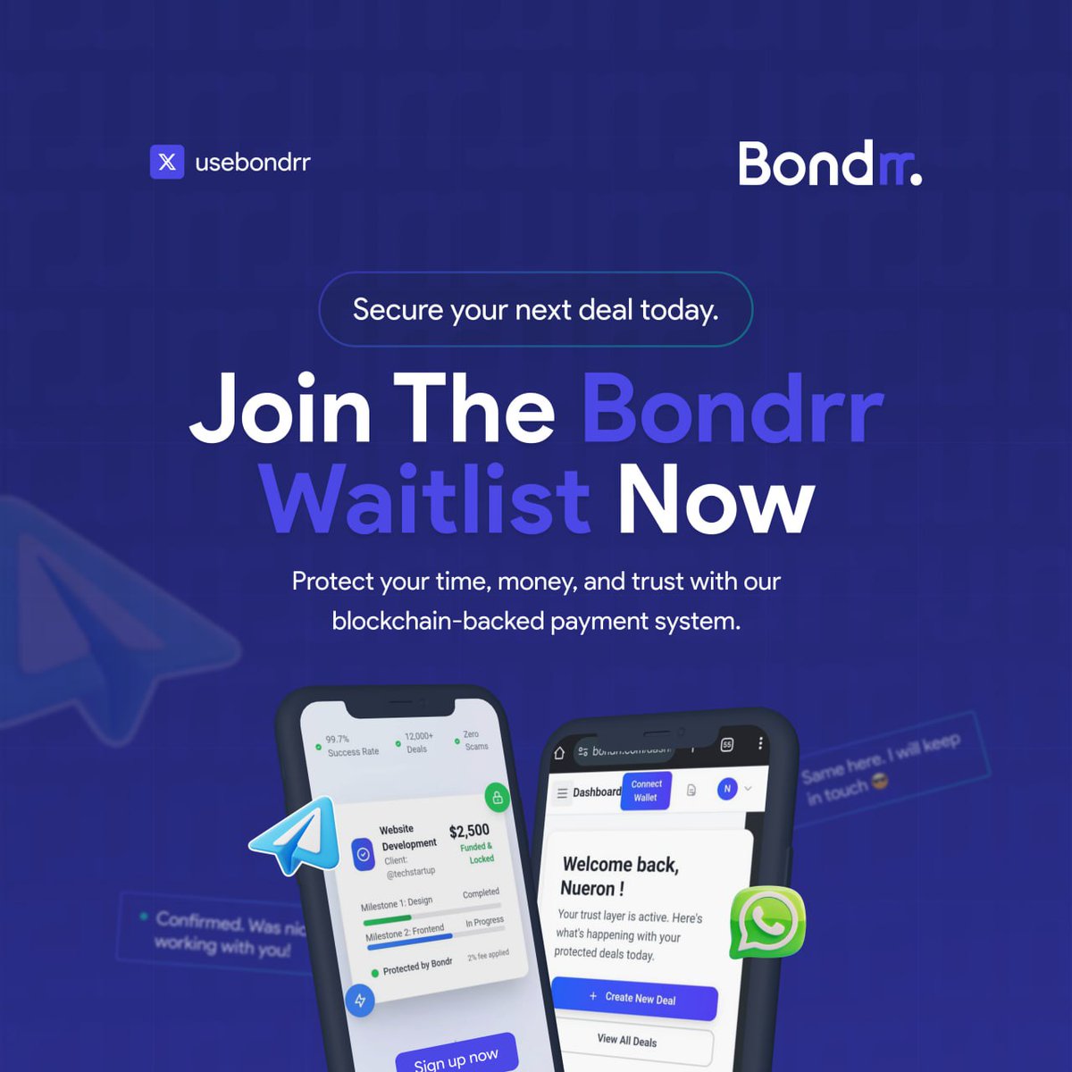 Join our waitlist 👇

t.me/usebondrr